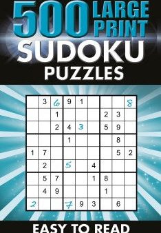 500 Large Print Sudoku Puzzles on Sale