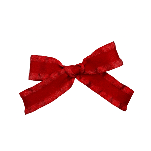 Red Ruffle Edge :: Ribbon Mini Explorer Bow Online Hot Sale