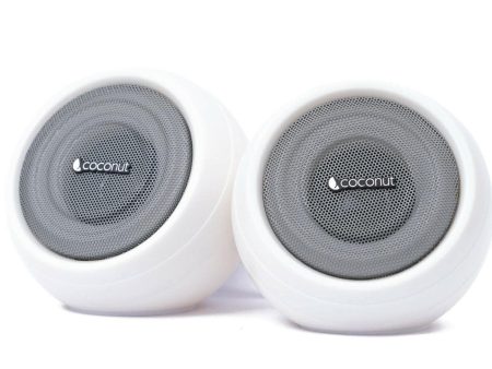 Coconut US03 Round Boom USB Speakers for Laptop & Computer(Pack Of 2) on Sale