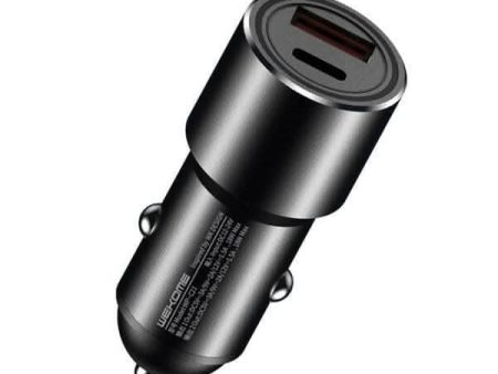 Wk Car Charger Wp-C21(Black) Online now