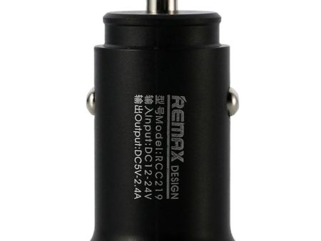 Wk Car Charger Rcc219 2-4A(Black) on Sale