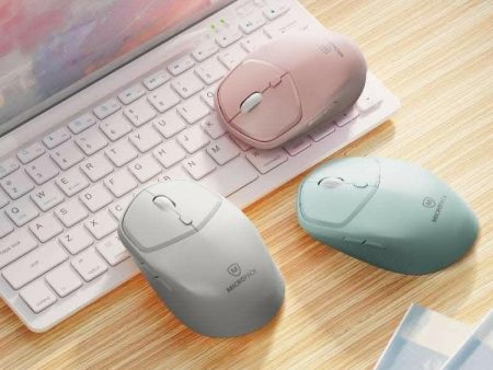 Coconut Jade Wireless Mouse + Bluetooth(Pink) For Discount