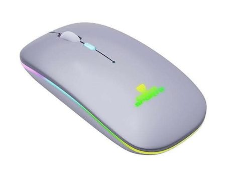 Coconut WM12 Stone Rechargeable Wireless Mouse(Grey) Online Sale