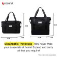 Coconut Bold Expanding Travel   Gym bag(Black) For Sale